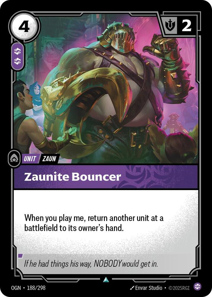 Zaunite Bouncer 188/298 (Origins)  | Good Games Morley