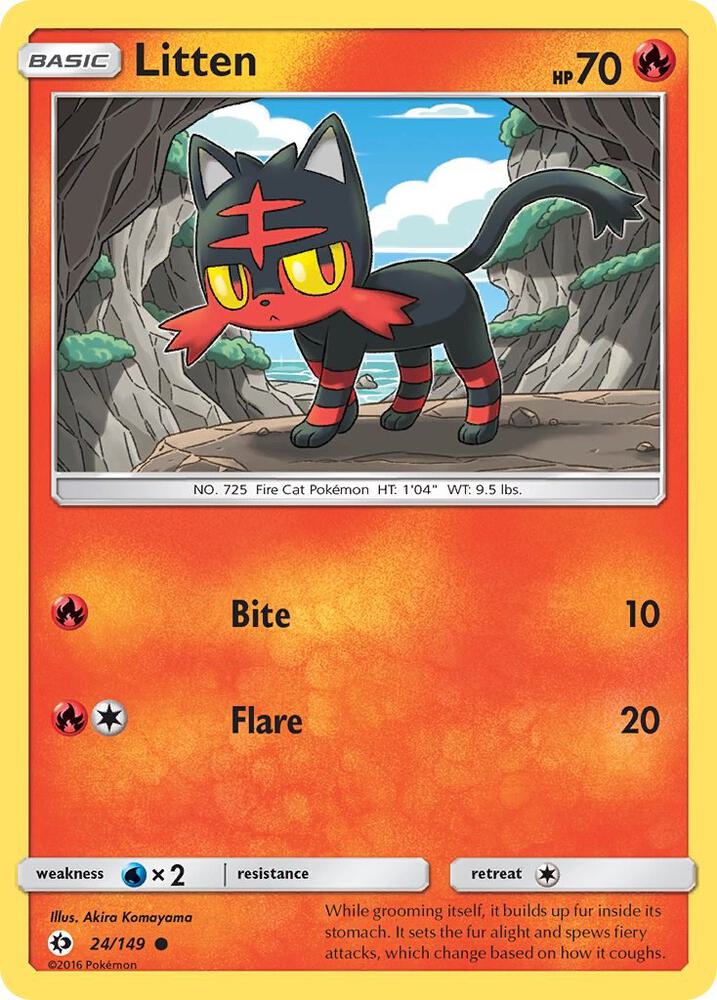 Litten 24/149 (SM Base Set)  | Good Games Morley