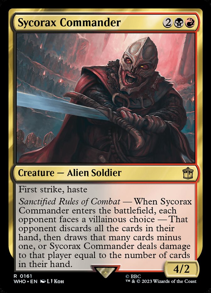 Sycorax Commander 161/331 (Universes Beyond: Doctor Who)  - Foil | Good Games Morley