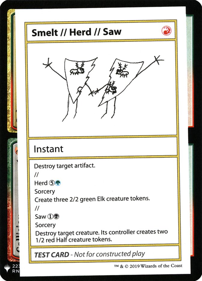 Smelt // Herd // Saw [Mystery Booster Playtest Cards] | Good Games Morley