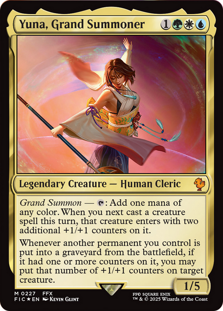 Yuna, Grand Summoner (Surge Foil) [FINAL FANTASY Commander] | Good Games Morley