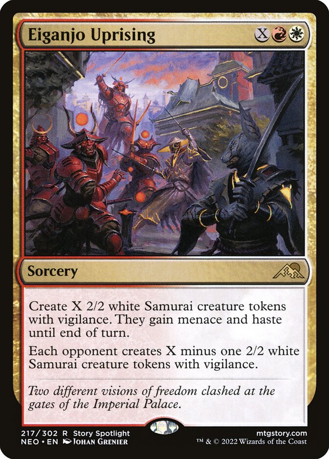 Eiganjo Uprising 217/302 (Kamigawa: Neon Dynasty)  | Good Games Morley
