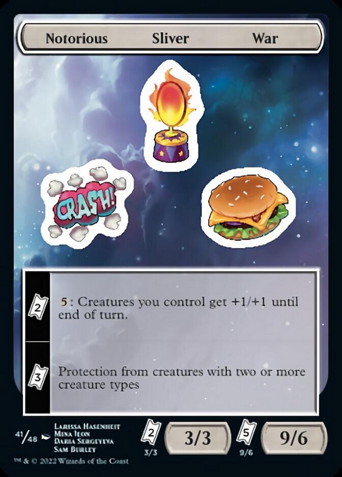 Notorious Sliver War [Unfinity Stickers] | Good Games Morley