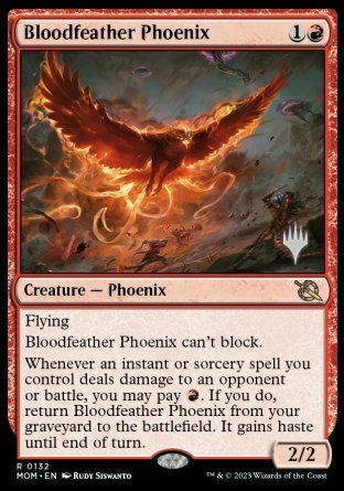 Bloodfeather Phoenix (Promo Pack) [March of the Machine Promos] | Good Games Morley