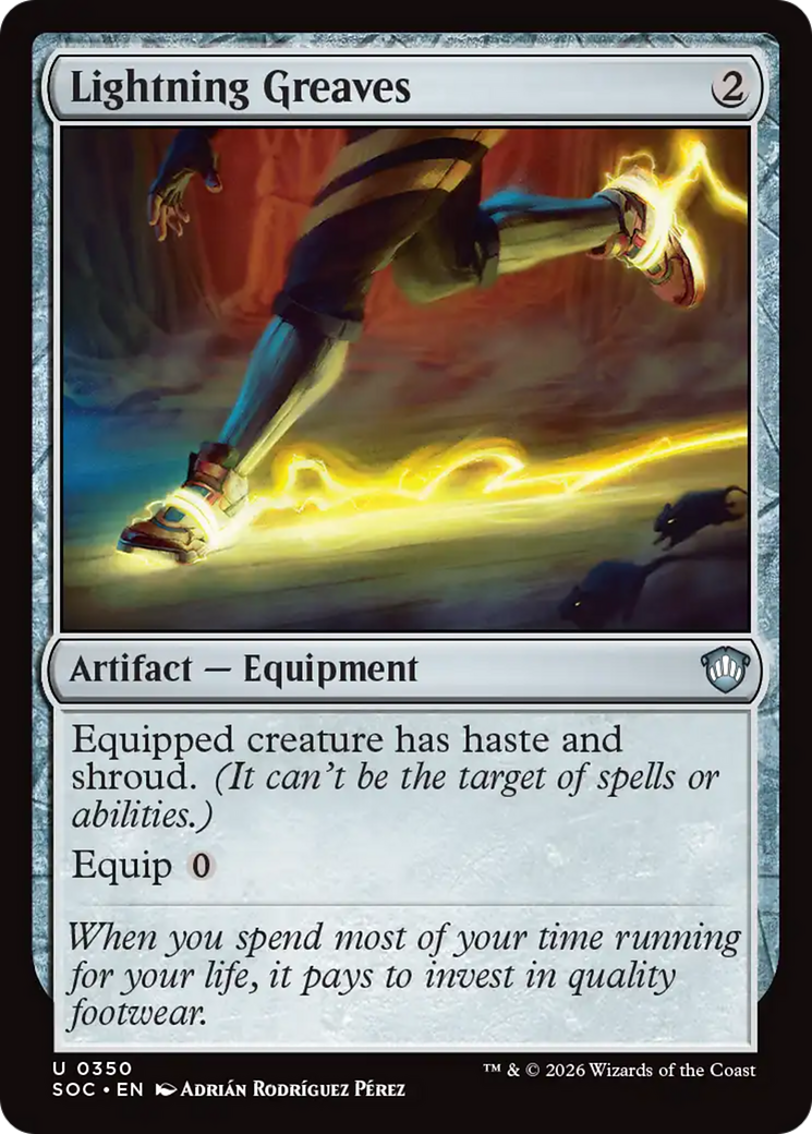 Lightning Greaves [Secrets of Strixhaven Commander] | Good Games Morley