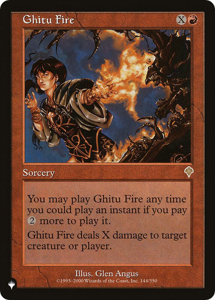 Ghitu Fire INV-144/5075 (The List Reprints)  | Good Games Morley