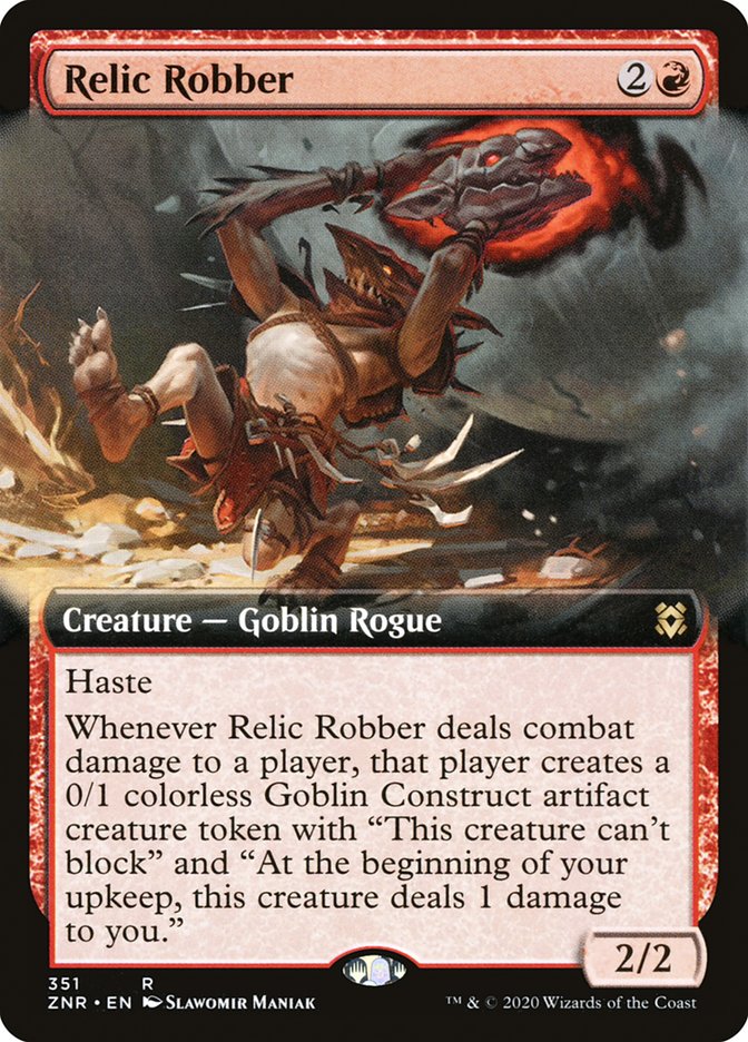 Relic Robber (Extended Art) [Zendikar Rising] | Good Games Morley