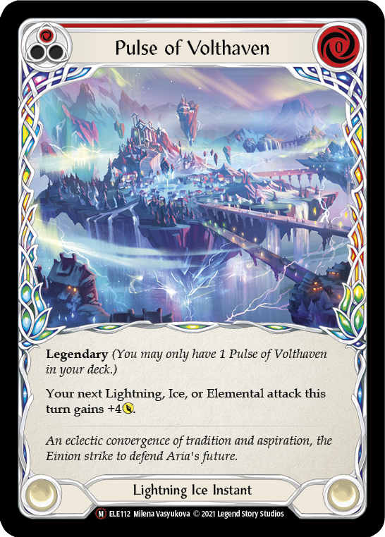 Pulse of Volthaven [U-ELE112] (Tales of Aria Unlimited)  Unlimited Rainbow Foil | Good Games Morley