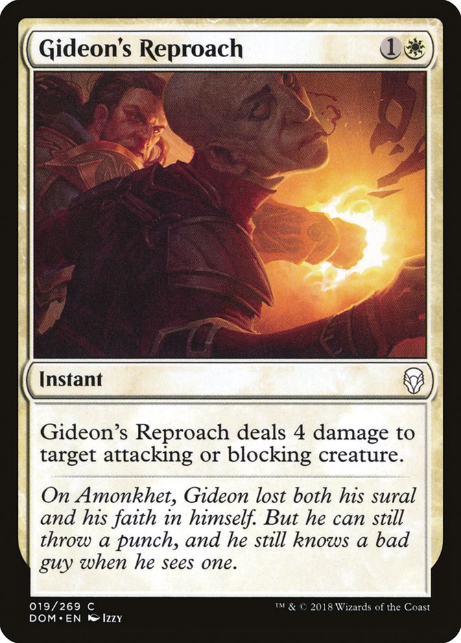 Gideon's Reproach 19/269 (Dominaria)  | Good Games Morley