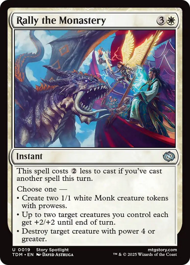 Rally the Monastery [Tarkir: Dragonstorm] | Good Games Morley