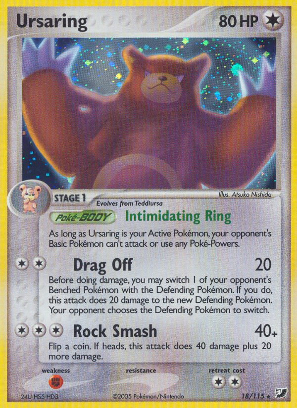 Ursaring (18/115) [EX: Unseen Forces] | Good Games Morley
