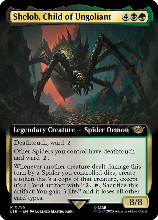 Shelob, Child of Ungoliant (Extended Art) (Surge Foil) [The Lord of the Rings: Tales of Middle-Earth] | Good Games Morley