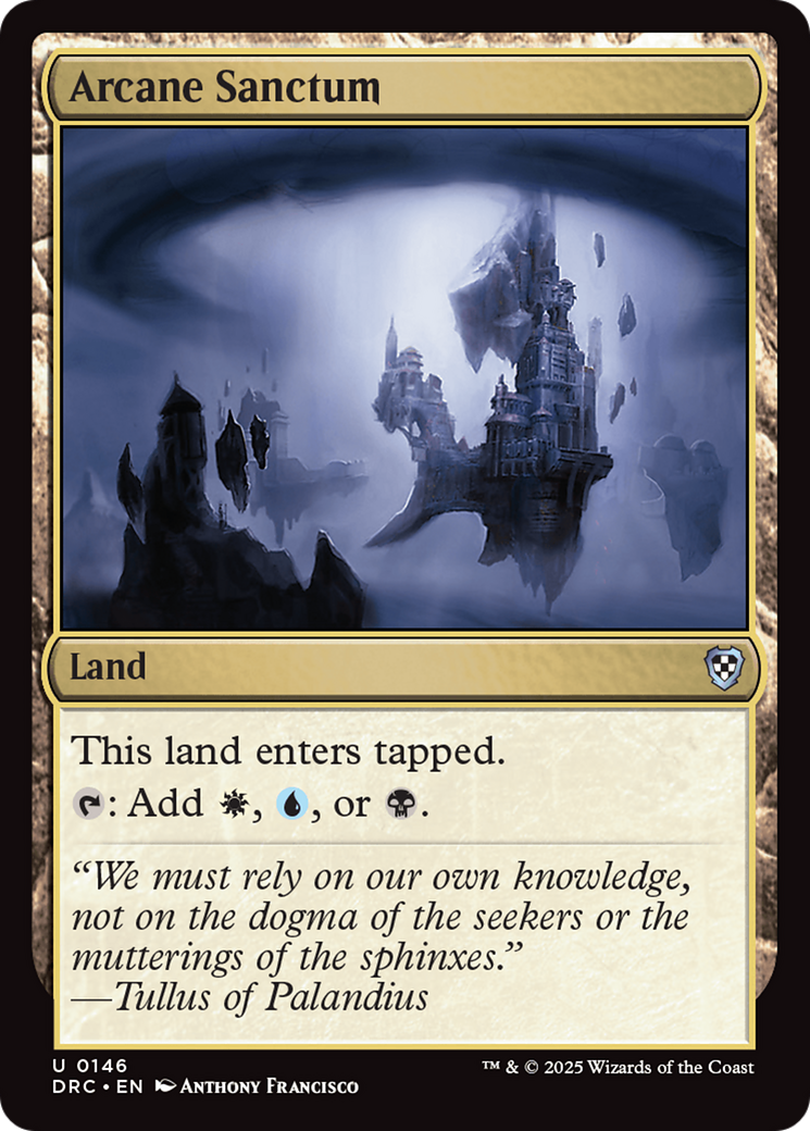 Arcane Sanctum [Aetherdrift Commander] | Good Games Morley