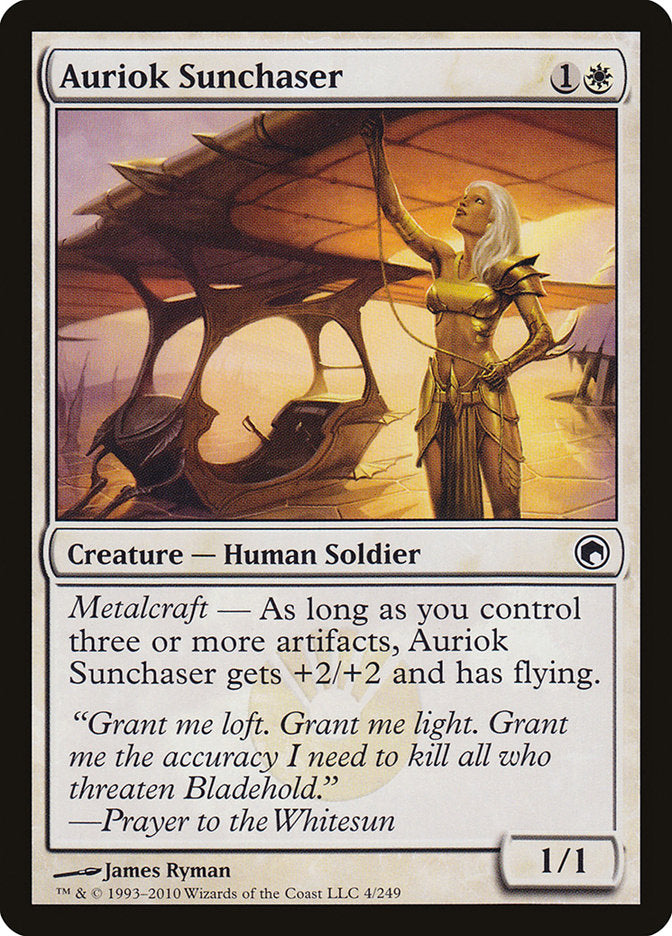 Auriok Sunchaser 4/249 (Scars of Mirrodin)  - Foil | Good Games Morley