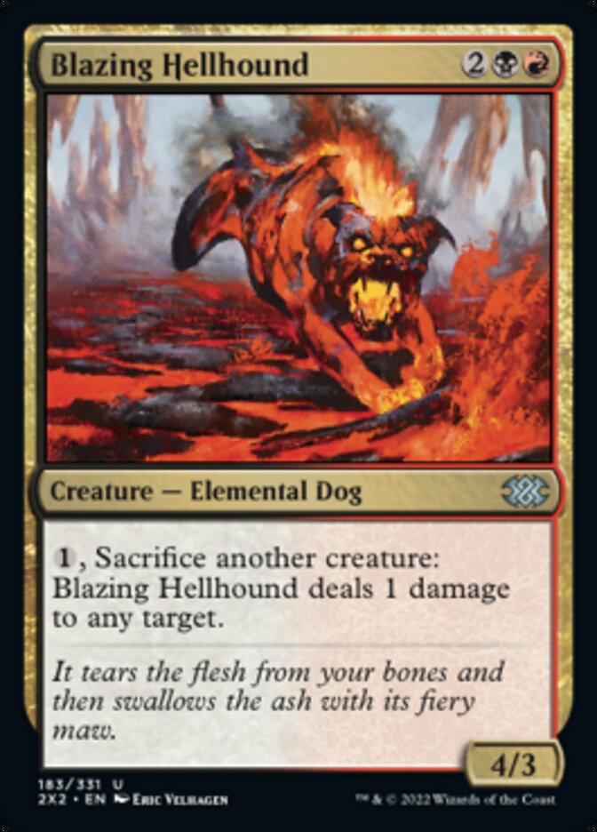 Blazing Hellhound [Double Masters 2022] | Good Games Morley