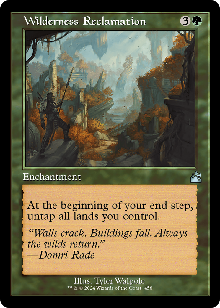 Wilderness Reclamation (Retro Frame) [Ravnica Remastered] | Good Games Morley