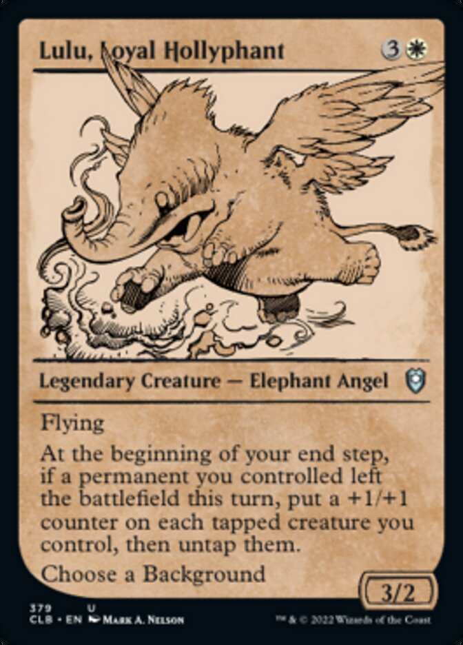 Lulu, Loyal Hollyphant (Showcase) [Commander Legends: Battle for Baldur's Gate] | Good Games Morley