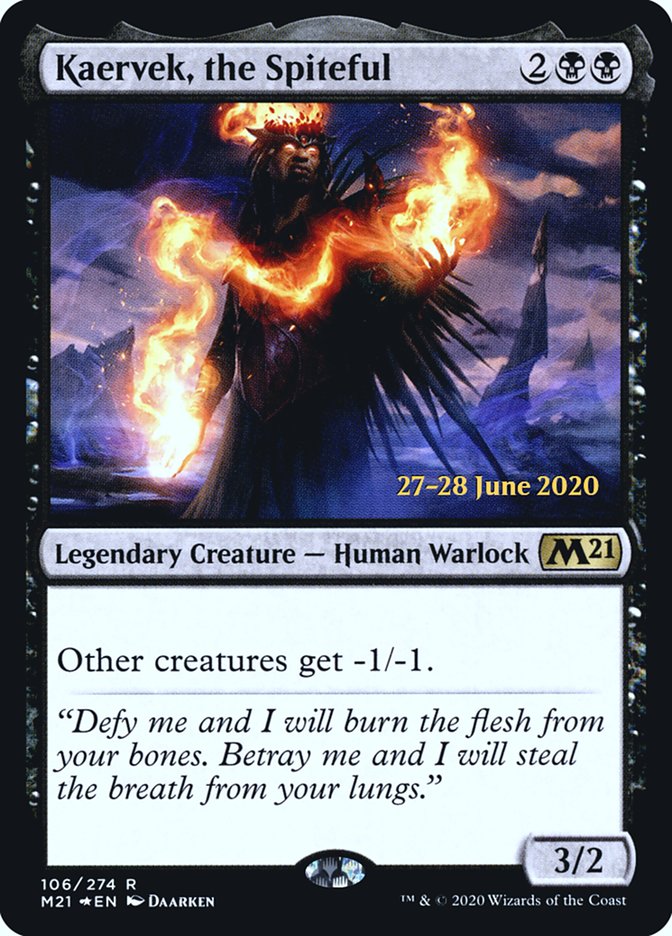 Kaervek, the Spiteful [Core Set 2021 Prerelease Promos] | Good Games Morley