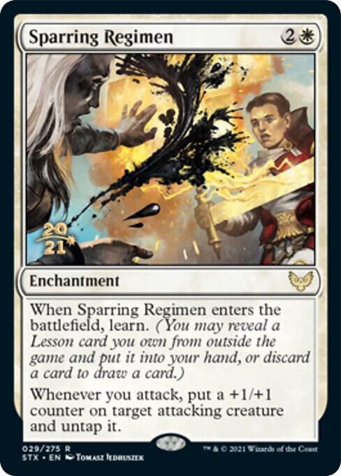 Sparring Regimen 29s/180 (Prerelease Cards)  - Foil | Good Games Morley