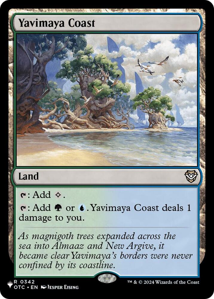 Yavimaya Coast OTC-342/5075 (The List Reprints)  | Good Games Morley