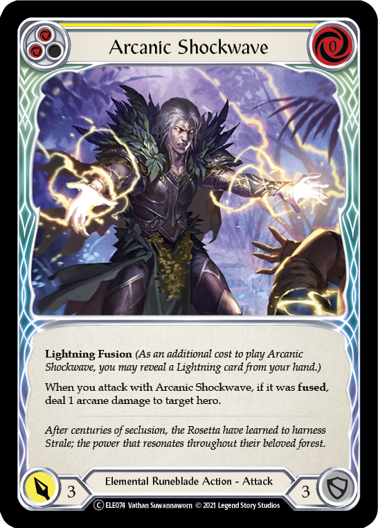 Arcanic Shockwave (Yellow) [U-ELE074] (Tales of Aria Unlimited)  Unlimited Normal | Good Games Morley