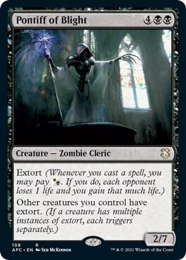 Pontiff of Blight 108/62 (Commander: Adventures in the Forgotten Realms)  | Good Games Morley