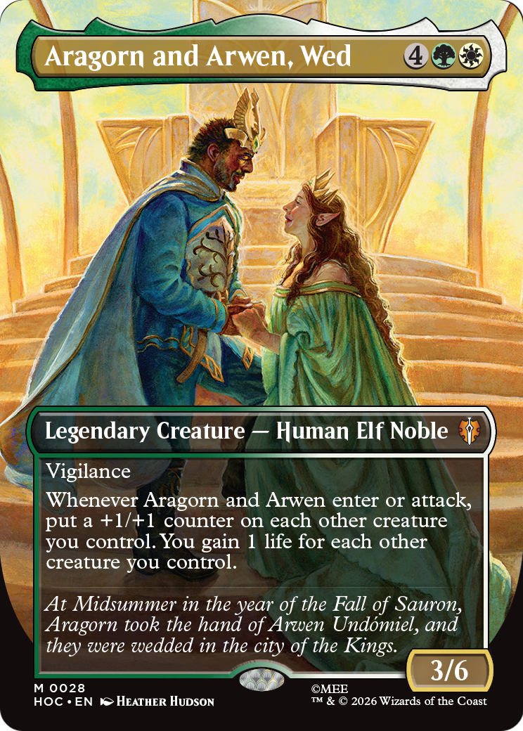 Aragorn and Arwen, Wed (Borderless) [The Hobbit] | Good Games Morley