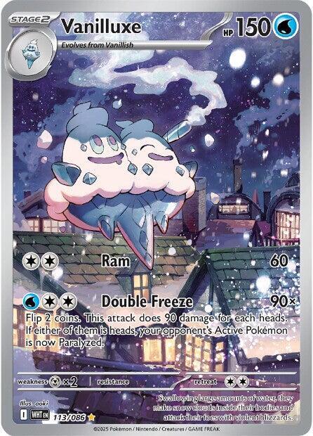 Vanilluxe 113/086 (SV: White Flare)  - Holofoil | Good Games Morley