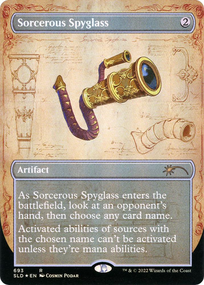 Sorcerous Spyglass 693 (Secret Lair Drop Series)  - Borderless Foil | Good Games Morley