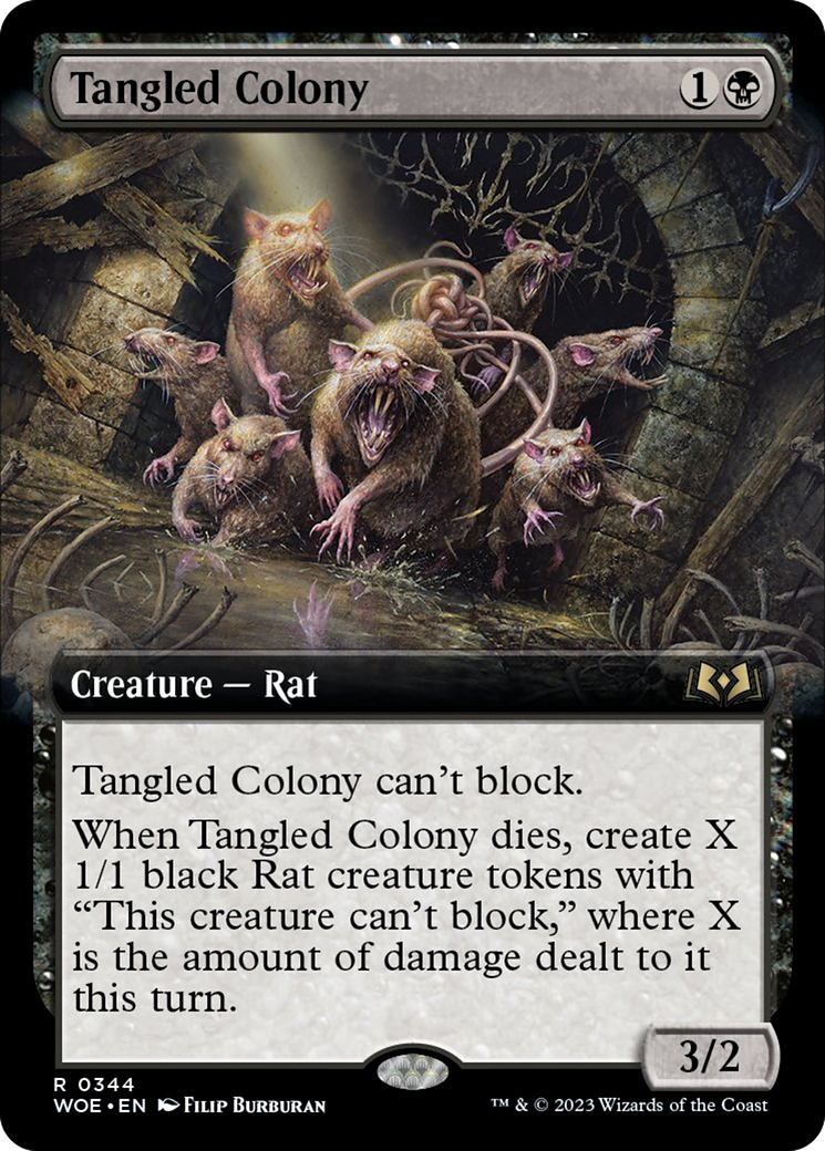 Tangled Colony (Extended Art) [Wilds of Eldraine] | Good Games Morley