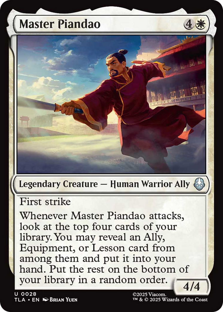 Master Piandao [Avatar: The Last Airbender] | Good Games Morley