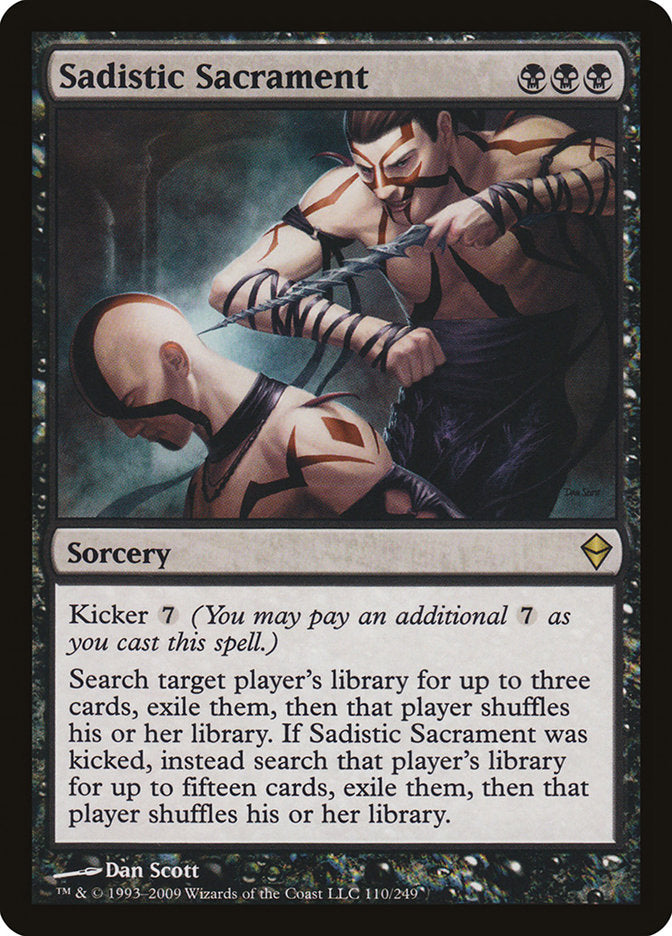 Sadistic Sacrament 110/249 (Zendikar)  - Foil | Good Games Morley