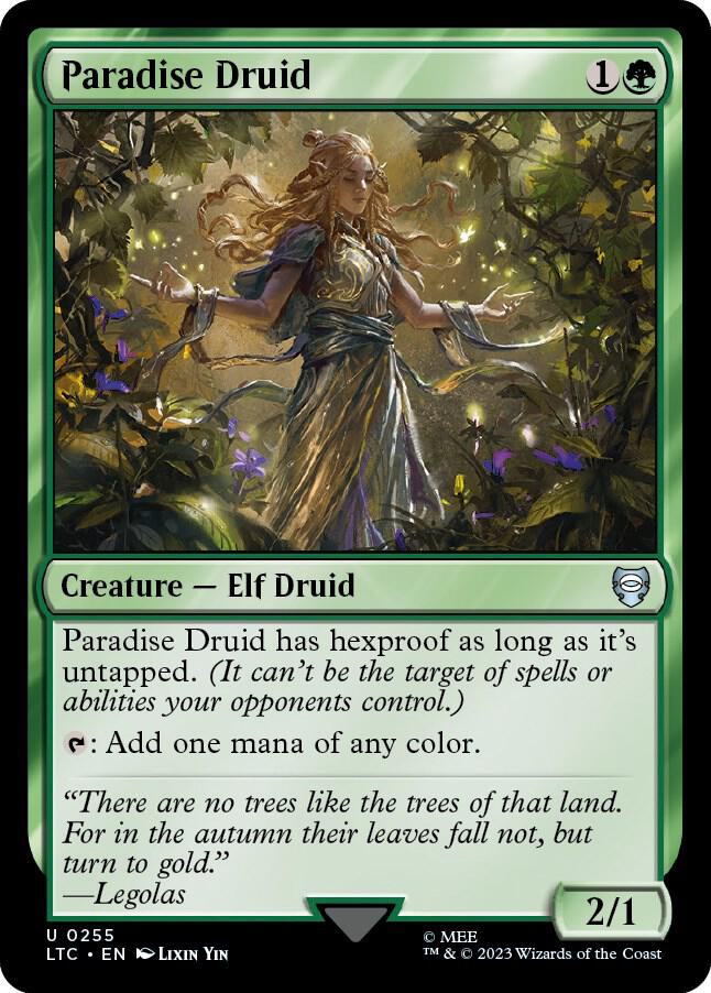 Paradise Druid 255/347 (Commander: The Lord of the Rings: Tales of Middle-earth)  | Good Games Morley