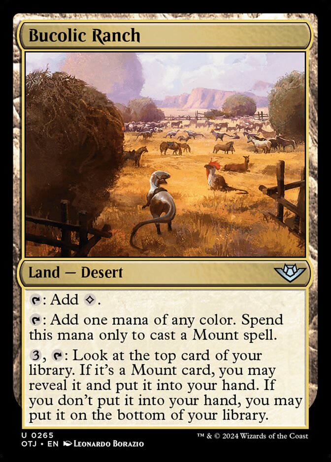Bucolic Ranch 265/286 (Outlaws of Thunder Junction)  | Good Games Morley