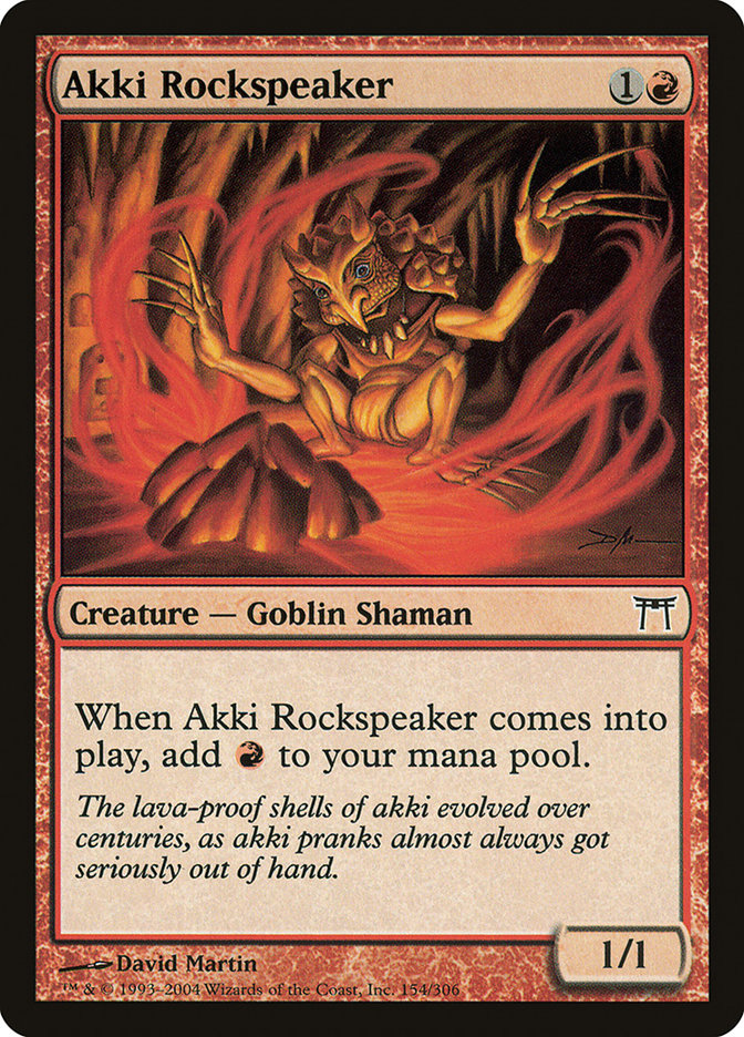 Akki Rockspeaker 154/306 (Champions of Kamigawa)  | Good Games Morley