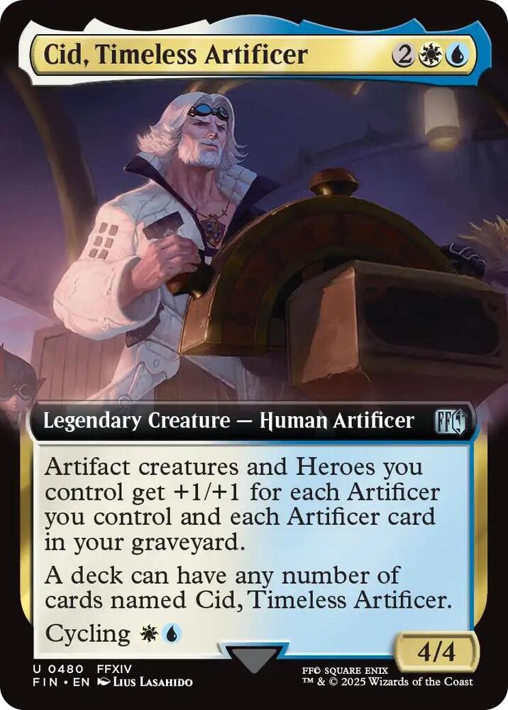 Cid, Timeless Artificer 480/309 (FINAL FANTASY)  - Extended Art | Good Games Morley