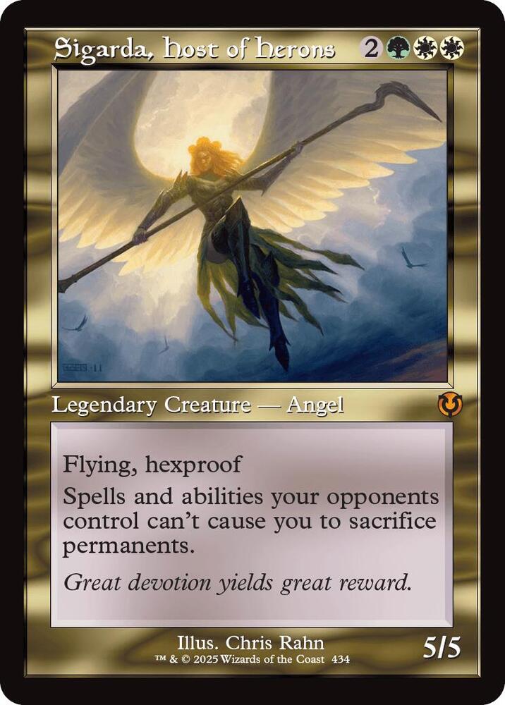 Sigarda, Host of Herons 434/287 (Innistrad Remastered)  - Retro Foil | Good Games Morley