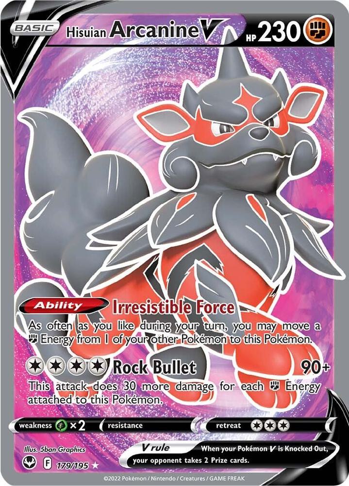 Hisuian Arcanine V 179/195 (SWSH12: Silver Tempest)  - Holofoil | Good Games Morley