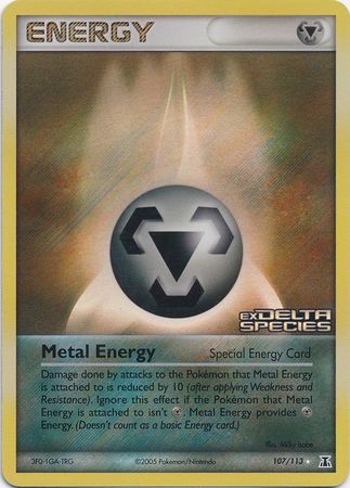 Metal Energy (107/113) (Stamped) [EX: Delta Species] | Good Games Morley