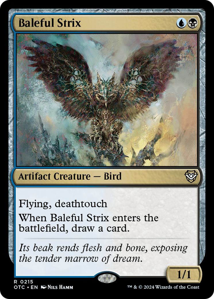 Baleful Strix [Outlaws of Thunder Junction Commander] | Good Games Morley