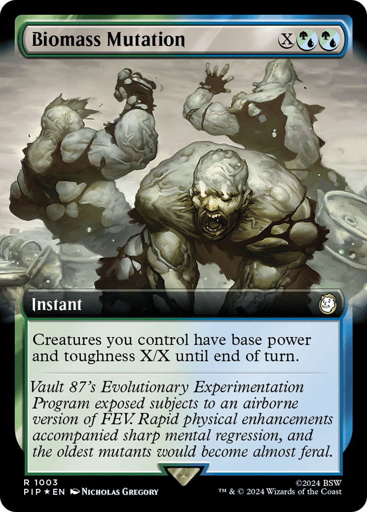Biomass Mutation (Extended Art) (Surge Foil) [Fallout] | Good Games Morley