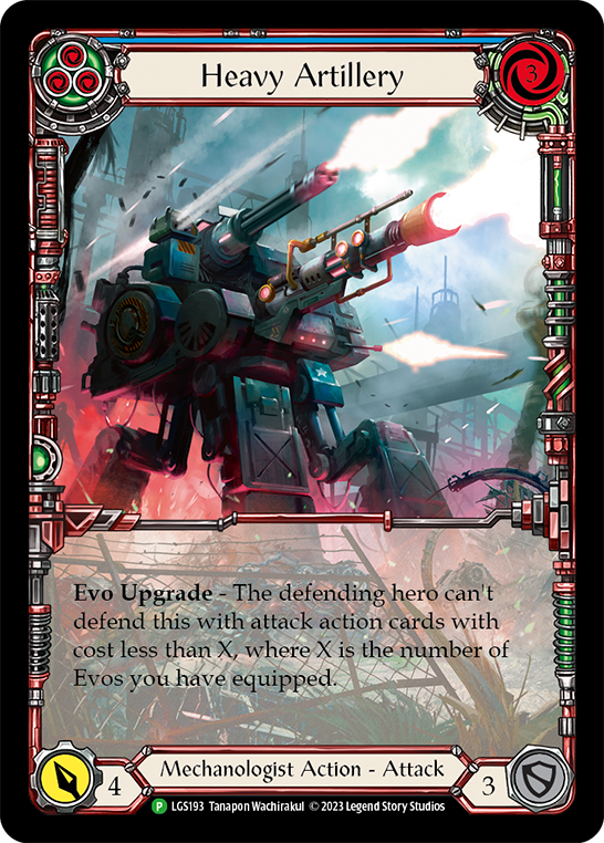 Heavy Artillery (Blue) [LGS193] (Promo)  Rainbow Foil | Good Games Morley