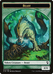 Cat Warrior // Beast (013) Double-Sided Token [Commander 2018 Tokens] | Good Games Morley