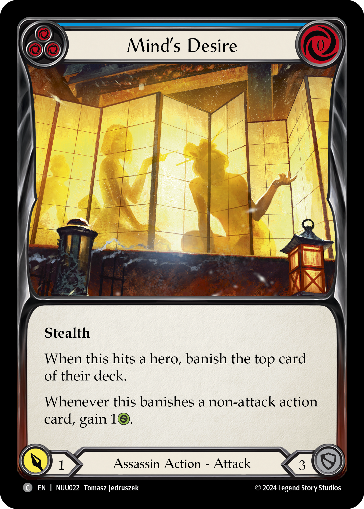 Mind's Desire (Blue) [NUU022] (Part the Mistveil Nuu Blitz Deck) | Good Games Morley