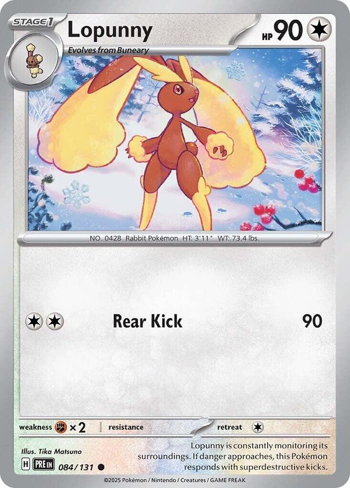 Lopunny (084/131) [Scarlet & Violet: Prismatic Evolutions] | Good Games Morley