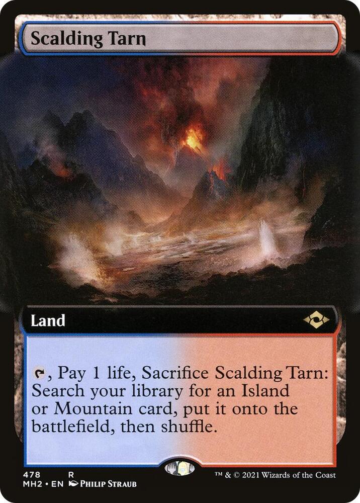 Scalding Tarn Extended Art 478 (Modern Horizons 2)  - Foil | Good Games Morley