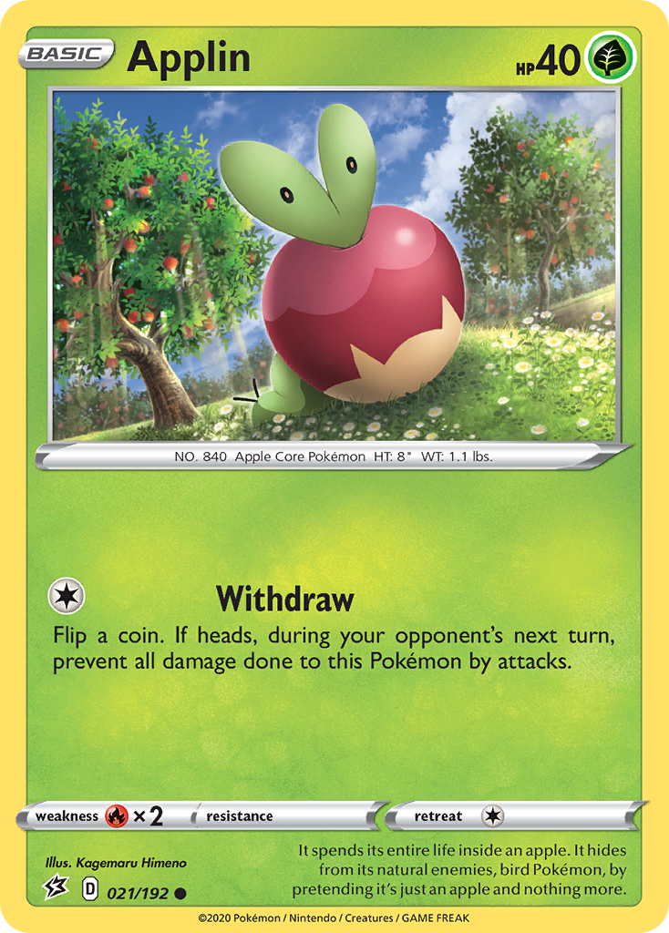Applin (021/192) [Sword & Shield: Rebel Clash] | Good Games Morley