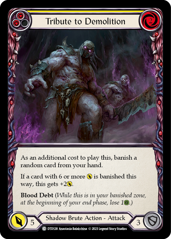 Tribute to Demolition (Yellow) [DTD128] (Dusk Till Dawn)  Rainbow Foil | Good Games Morley