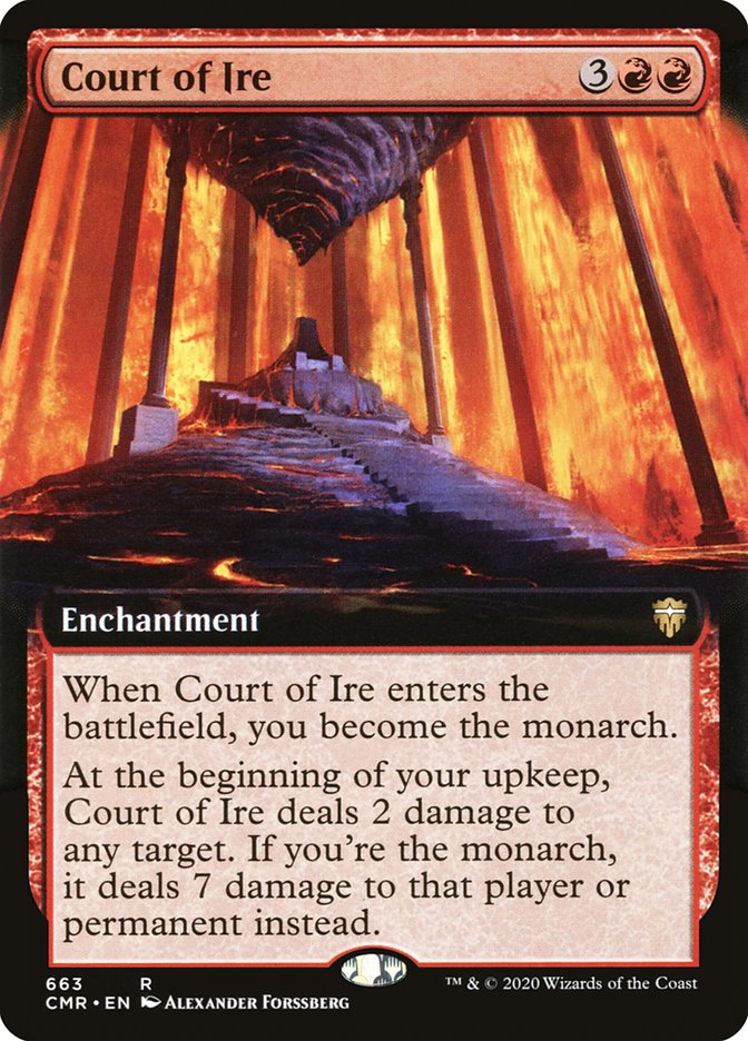 Court of Ire (Extended Art) [Commander Legends] | Good Games Morley