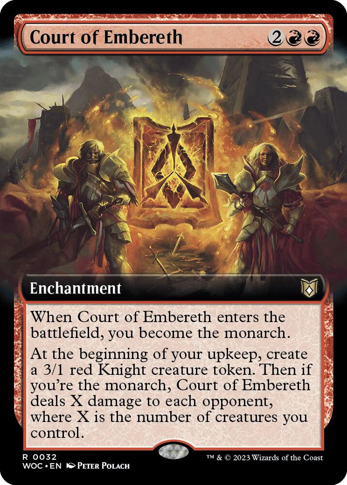 Court of Embereth 32/173 (Commander: Wilds of Eldraine)  - Extended Art Foil | Good Games Morley